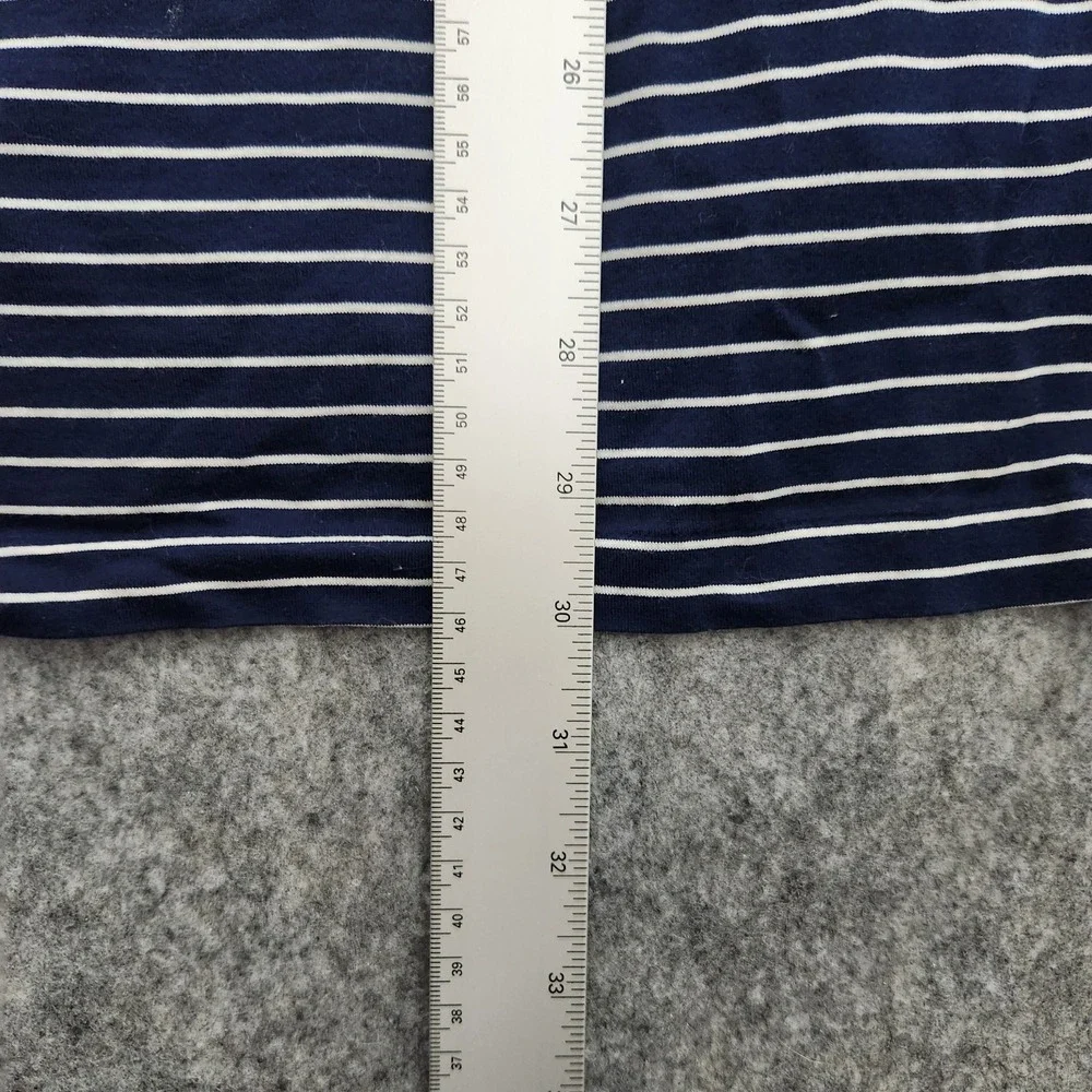 Polo Golf Ralph Lauren Shirt Men XL Blue White‎ Striped Short Sleeve Defect